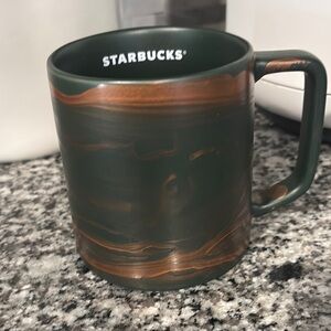 Starbucks Green and Brown Stainless Steel Mug